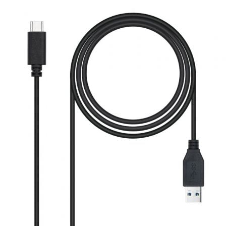 Cable USB 3.1 Tipo-C Nanocable 10.01.4002/ USB Tipo-C Macho - USB Macho/ 10Gbps/ 2m/ Negro - Frikibase
