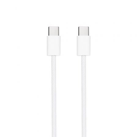 Cable USB 2.0 Tipo-C Nanocable 10.01.6002-CO/ USB Tipo-C Macho - USB Tipo-C Macho/ Hasta 60W/ 480Mbps/ 2m/ Blanco - Frikibase