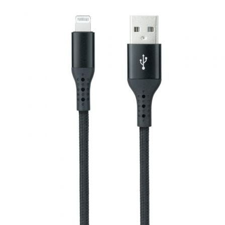 Cable USB 2.0 Lightning Nanocable 10.10.0401-COBK/ USB Macho - Lightning Macho/ 1m/ Negro - Frikibase