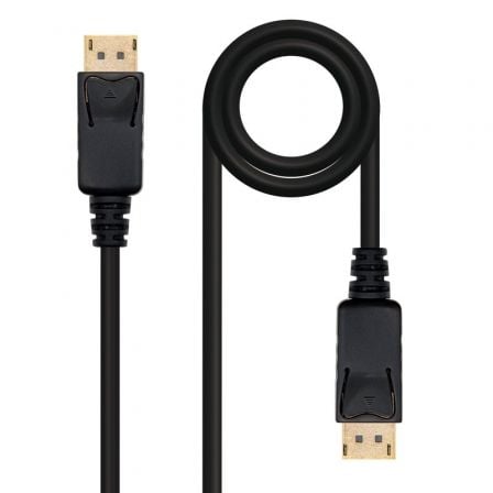 Cable Displayport 1.2 4K Nanocable 10.15.2305/ Displayport Macho - Displayport Macho/ 5m/ Negro - Frikibase