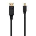 Cable Mini DisplayPort 1.2 4K Nanocable 10.15.2402/ Mini DisplayPort Macho - DisplayPort Macho/ 2m/ Negro – imagen 2