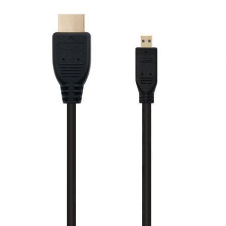 Cable Micro HDMI Nanocable 10.15.3502/ HDMI Macho - Micro HDMI Macho/ 1.8m/ Negro - Frikibase
