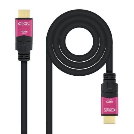 Cable HDMI 2.0 4K Nanocable 10.15.3725/ HDMI Macho - HDMI Macho/ 25m/ Negro - Frikibase
