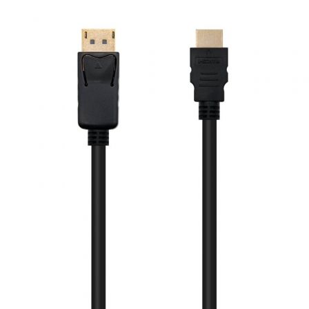 Cable Conversor Nanocable 10.15.4300/ Displayport Macho - HDMI Macho/ 50cm/ Negro - Frikibase