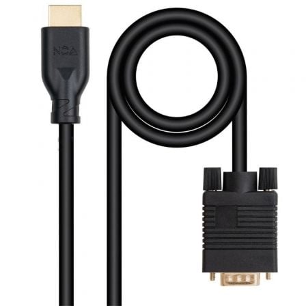 Cable Conversor Nanocable 10.15.4602/ VGA Macho - HDMI 8K Macho/ 1.8m/ Negro - Frikibase