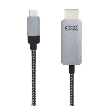 Cable Conversor Nanocable 10.15.5102/ USB Tipo-C Macho - HDMI Macho/ 1.8m/ Negro - Frikibase