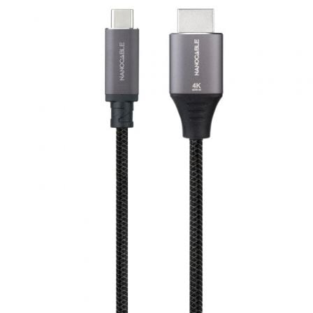 Cable Conversor Nanocable 10.15.5262/ USB Tipo-C Macho - HDMI Macho/ 1.8m/ Negro - Frikibase