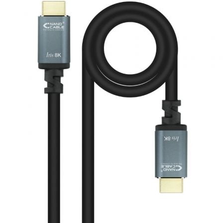 Cable HDMI 2.1 IRIS 8K Nanocable 10.15.8010/ HDMI Macho - HDMI Macho/ 10m/ Negro - Frikibase