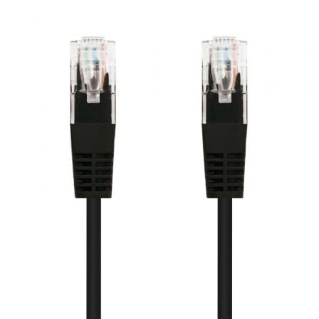 Cable de Red RJ45 UTP Nanocable 10.20.0105-BK Cat.5e/ 5m/ Negro - Frikibase
