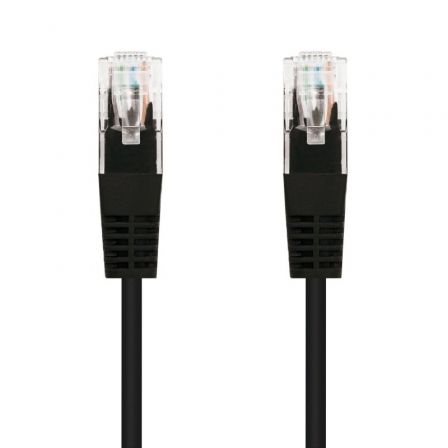 Cable de Red RJ45 UTP Nanocable 10.20.0400-L25-BK Cat.6/ 25cm/ Negro - Frikibase