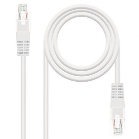 Cable de Red RJ45 UTP Nanocable 10.20.0400-L30 Cat.6/ 30cm/ Blanco - Frikibase