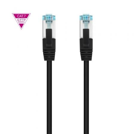 Cable de Red RJ45 SFTP Nanocable 10.20.1702-BK Cat.7/ 2m/ Negro - Frikibase