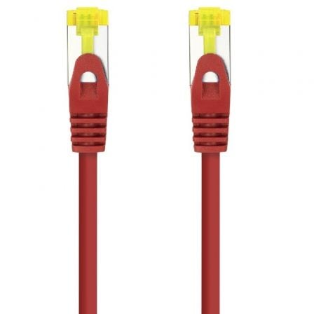 Cable de Red RJ45 SFTP Nanocable 10.20.1900-L25-R Cat.6A/ LSZH/ 25cm/ Rojo - Frikibase