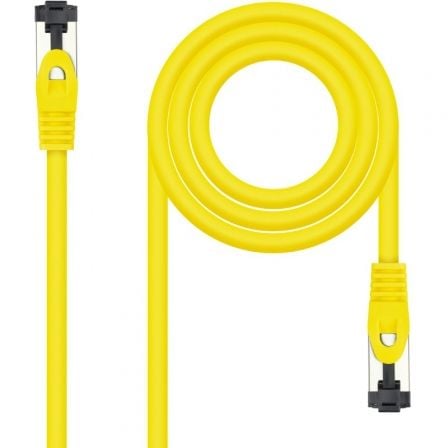 Cable de Red RJ45 SSTP Nanocable 10.20.2000-L25-Y Cat.8.1/ 25cm/ Amarillo - Frikibase