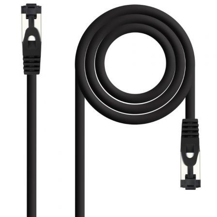 Cable de Red RJ45 SSTP Nanocable 10.20.2002-BK Cat.8.1/ 2m/ Negro - Frikibase