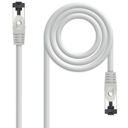 Cable de Red RJ45 SSTP Nanocable 10.20.2015 Cat.8.1/ 15m/ Gris - Frikibase