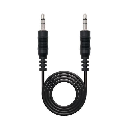Cable Estéreo Nanocable 10.24.0103/ Jack 3.5 Macho - Jack 3.5 Macho/ 3m/ Negro - Frikibase