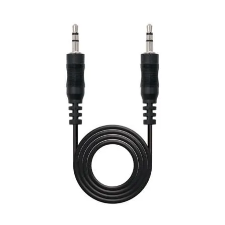 Cable Estéreo Nanocable 10.24.0103/ Jack 3.5 Macho - Jack 3.5 Macho/ 3m/ Negro - Frikibase