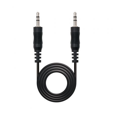 Cable Estéreo Nanocable 10.24.0105/ Jack 3.5 Macho - Jack 3.5 Macho/ 5m/ Negro - Frikibase