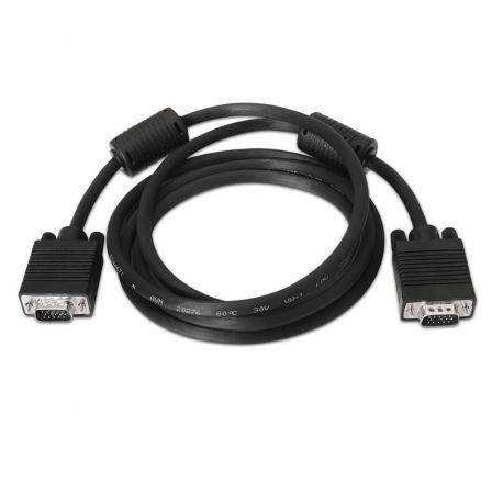 Cable SVGA Nanocable 10.15.0101/ VGA Macho - VGA Macho/ 1m/ Negro - Frikibase