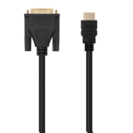 Cable HDMI Nanocable 10.15.0502/ DVI Macho - HDMI Macho/ 1.8m/ Negro - Frikibase