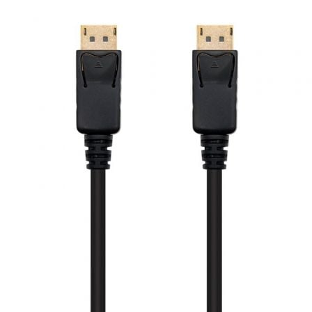 Cable DisplayPort 1.2 4K Nanocable 10.15.2300/ DisplayPort Macho - DisplayPort Macho/ 50cm/ Negro - Frikibase