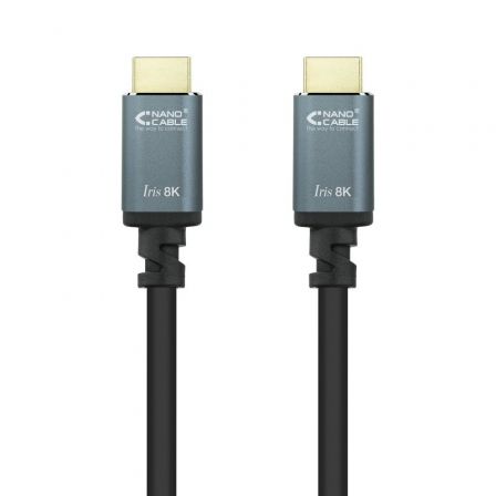 Cable HDMI 2.1 8K Nanocable 10.15.8002/ HDMI Macho - HDMI Macho/ 2m/ Negro - Frikibase