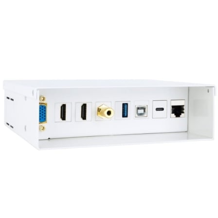 Caja de Conexiones Nanocable 10.35.0004/ VGA - 2x HDMI - Jack 3.5 - USB 3.0 - USB Tipo-C - USB 2.0 - RJ45 - Frikibase