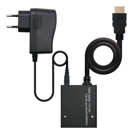 Duplicador HDMI Nanocable 10.25.3502/ HDMI Macho - 2x HDMI Hembra - Frikibase