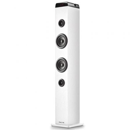 Torre de Sonido con Bluetooth NGS SKY CHARM PRO/ 80W/ 2.0/ Blanca - Frikibase