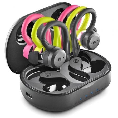Auriculares Deportivos Bluetooth NGS Ártica Jogger con estuche de carga/ Autonomía 10h/ Negros - Frikibase
