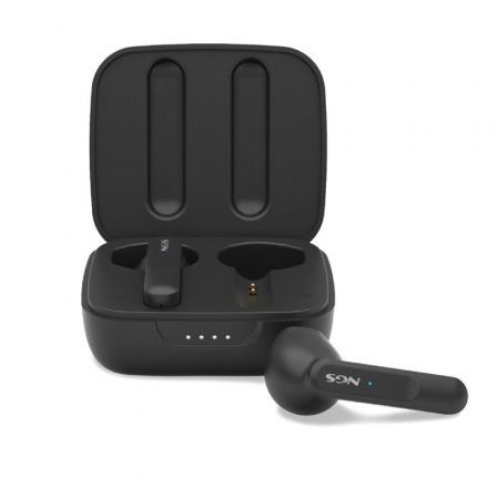 Auriculares Bluetooth NGS Ártica Move con estuche de carga/ Autonomía 7h/ Negros - Frikibase
