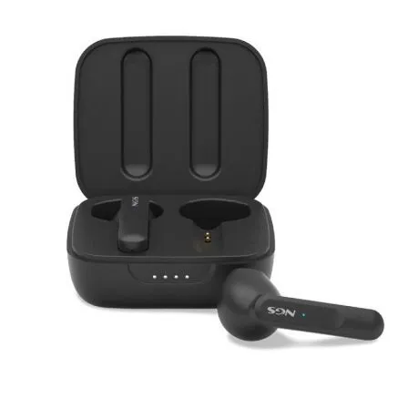 Auriculares Bluetooth NGS Ártica Move con estuche de carga/ Autonomía 7h/ Negros - Frikibase