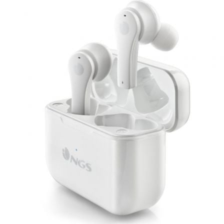 Auriculares Bluetooth NGS Ártica Bloom con estuche de carga/ Autonomía 6h/ Blancos - Frikibase