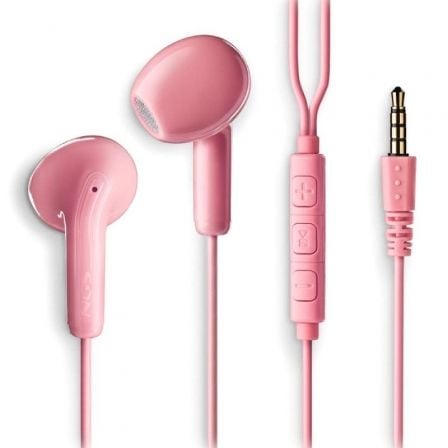Auriculares Intrauditivos NGS Cross Flip/ con Micrófono/ Jack 3.5/ Rosas - Frikibase