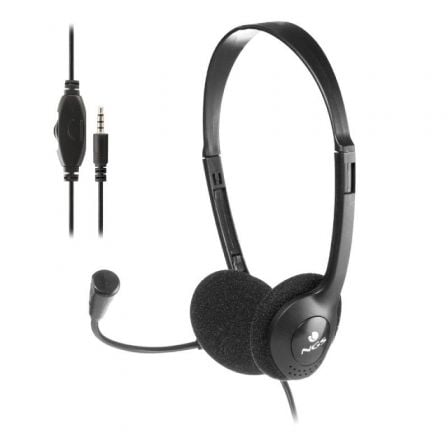 Auriculares NGS MS103 MAX/ con Micrófono/ Jack 3.5/ Negros - Frikibase