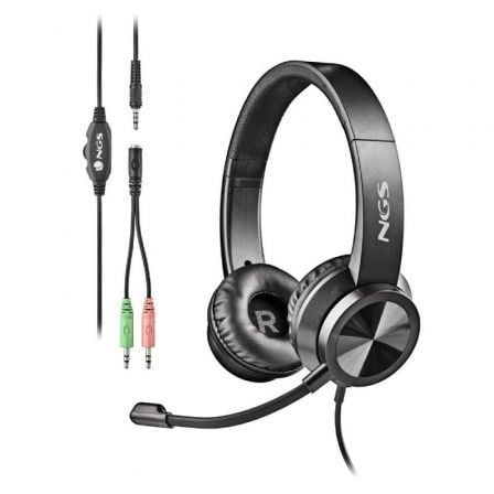 Auriculares NGS MSX 11 Pro/ con Micrófono/ Jack 3.5/ Negros - Frikibase