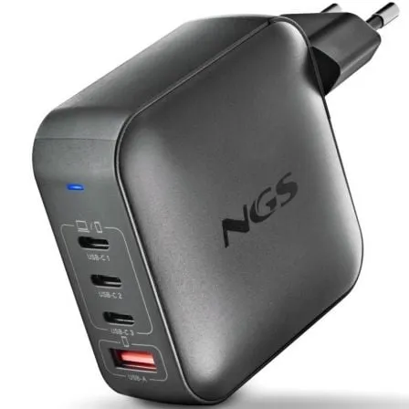 Cargador de Portátil GaN NGS BUD 165W/ 165W/ Automático/ Voltaje 5-21V - Frikibase