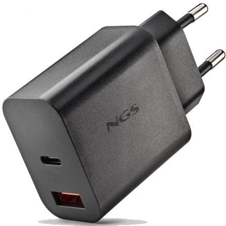 Cargador de Pared GaN NGS Era 30W/ 1xUSB Tipo-C/ 1xUSB/ 30W - Frikibase