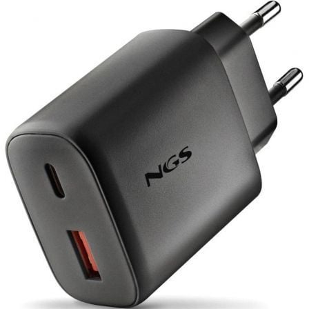 Cargador de Pared GaN NGS Era 45W/ 1xUSB Tipo-C/ 1xUSB/ 45W - Frikibase