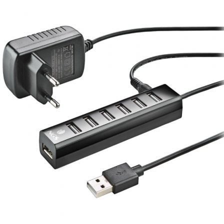 Hub USB 2.0 con Alimentación Externa NGS IHUB7 Tiny/ 7xUSB - Frikibase
