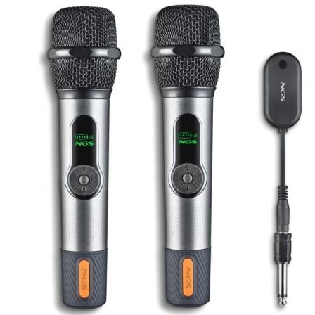 Pack de 2 Micrófonos Inalámbricos NGS Singer Star Duo - Frikibase