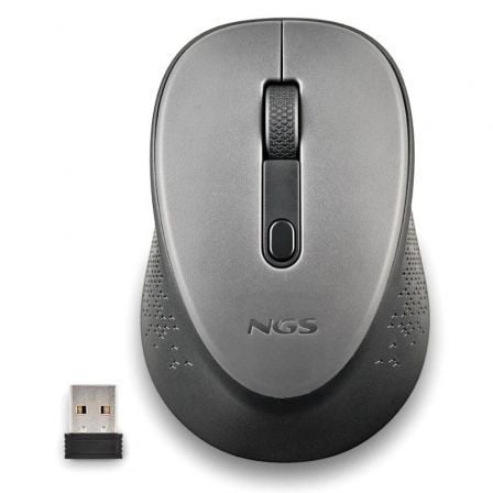 Ratón Inalámbrico NGS Dew Gray/ Hasta 1600 DPI/ Gris - Frikibase