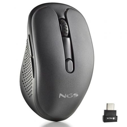 Ratón Inalámbrico NGS Evo Mix silencioso/ Batería recargable/ Hasta 3200 DPI/ Negro - Frikibase