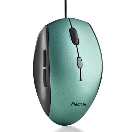 Ratón Ergonómico NGS Moth Ice/ Hasta 1600 DPI/ Verde Hielo - Frikibase