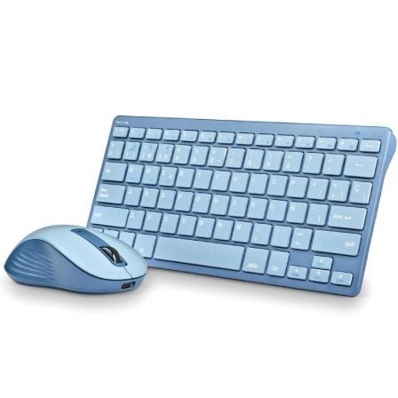 Teclado y Ratón Inalámbricos NGS Fantasy Kit Blue/ Azul - Frikibase