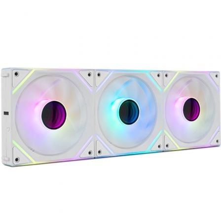 Pack 3 Ventiladores Nox Pro Link/ ARGB/ 12cm/ Blancos - Frikibase