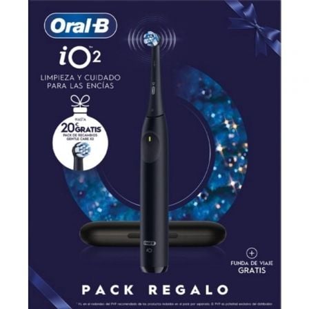 Cepillo Dental Braun Oral-B iO 2/ Incluye 2 Recambios/ Negro - Frikibase