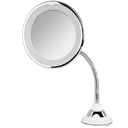 Espejo Cosmético de Pared con Luz Orbegozo ESP 1020/ Telescópico/ Ø17cm - Frikibase
