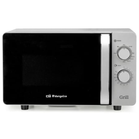 Microondas Orbegozo MIG 2072 CE/ 700W/ Capacidad 20L/ Función Grill/ Gris - Frikibase